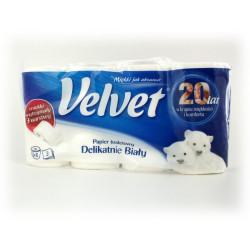 Papier toalet. Velvet 8szt. biały XXL